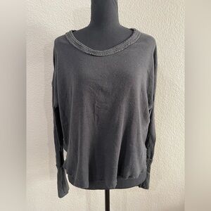 We the free charcoal gray long sleeve shirt